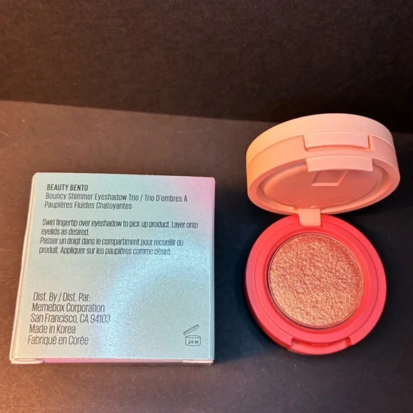 Kaja Beauty Bento Bouncy Shimmer Eyeshadow Trio in Orange Blossom $28 MSRP NIB - Picture 7 of 9
